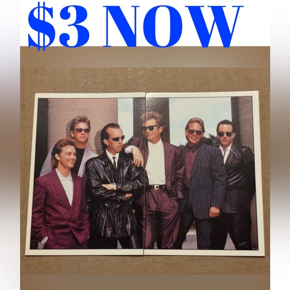 Panini Other - Huey Lewis and The News 1990 Panini Vintage Music Sticker Cards